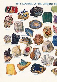 Examples of the Different Rocks That Make Up The Earth's Crust 1935