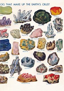 Examples of the Different Rocks That Make Up The Earth's Crust 1935