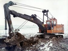 Excavator manufactured by Landsverk, Landskrona, Sweden 1971