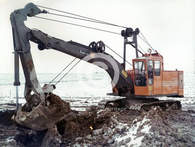 Excavator manufactured by Landsverk, Landskrona, Sweden 1971. Artist: Unknown