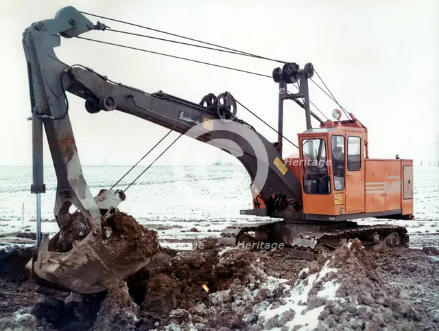 Excavator manufactured by Landsverk, Landskrona, Sweden 1971. Creator: Unknown.