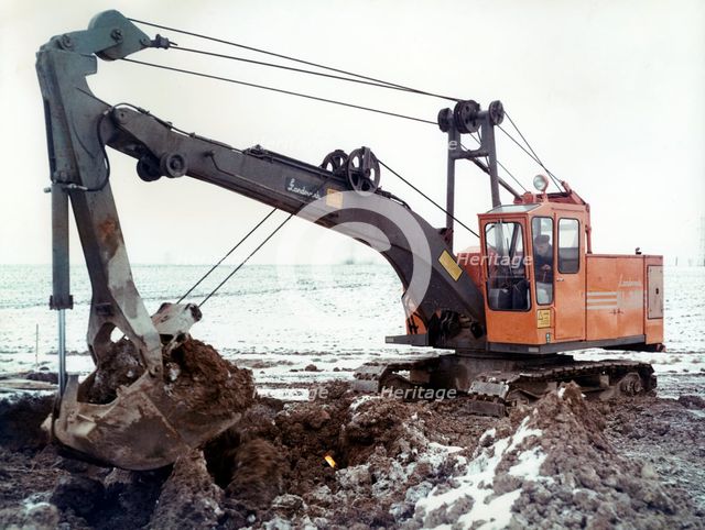 Excavator manufactured by Landsverk, Landskrona, Sweden 1971. Creator: Unknown.