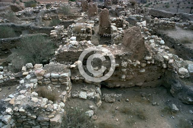 Excavated House Walls, 7th century BC. Artist: Unknown
