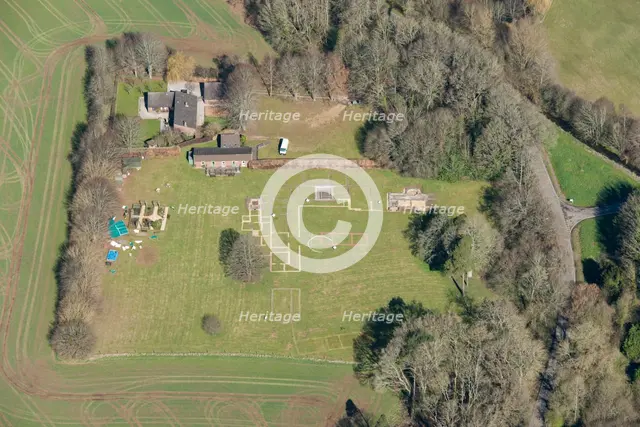 Excavated remains of Rockbourne Roman Villa, West Park, near Fordingbridge, Hampshire, 2016. Creator: Historic England.