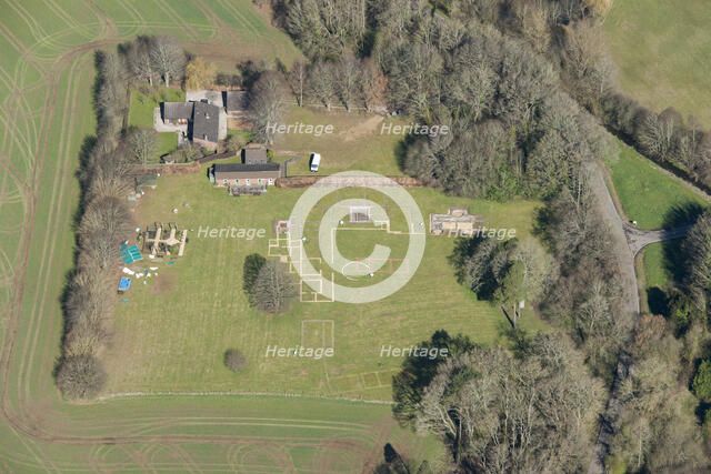 Excavated remains of Rockbourne Roman Villa, West Park, near Fordingbridge, Hampshire, 2016. Creator: Historic England.