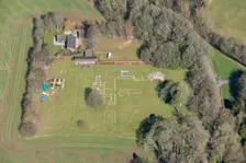 Excavated remains of Rockbourne Roman Villa, West Park, near Fordingbridge, Hampshire, 2016. Creator: Historic England