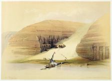Excavated Temple of Abu Simbel, Nubia, Egypt, c1845. Creator: David Roberts