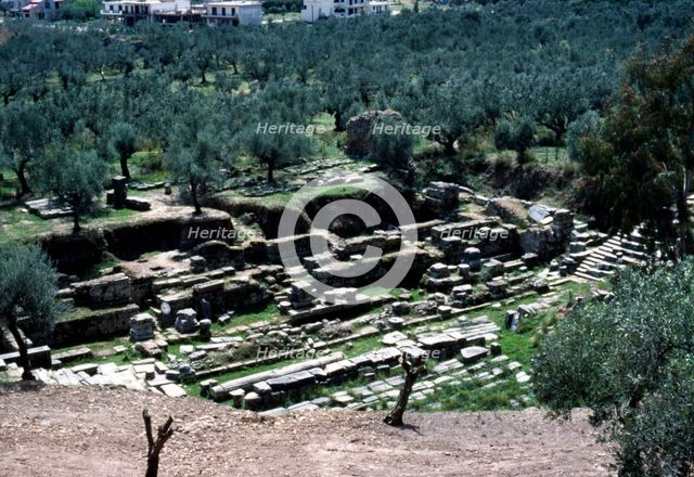 Excavation of  Acropolis of ancient Sparta (Lakedaimon), c20th century.  Artist: CM Dixon.