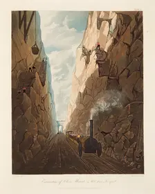 Excavation of Olive Mount, 4 miles from Liverpool 1831. Creator: Thomas Talbot Bury