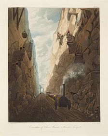Excavation of Olive Mount, 4 miles from Liverpool 1831. Artist: Thomas Talbot Bury