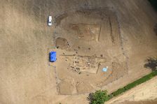 Excavation of Roman villa complex, Rutland, East Midlands, 2022. Creator: Damian Grady