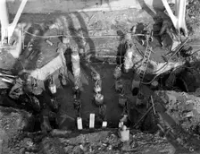 Excavations at Rossington Colliery near Doncaster, South Yorkshire, 1963. Creator: Michael Walters