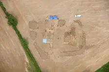Excavations at Rutland Roman Villa, Rutland, 2022. Creator: Damian Grady