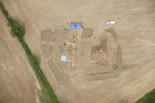 Excavations at Rutland Roman Villa, Rutland, 2022. Creator: Damian Grady