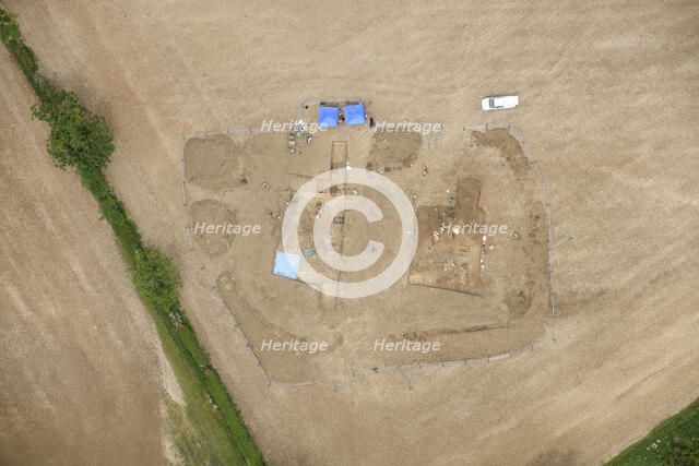 Excavations at Rutland Roman Villa, Rutland, 2022. Creator: Damian Grady.