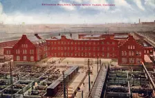 Exchange Building, Union Stock Yards, Chicago, Illinois, USA, 1915