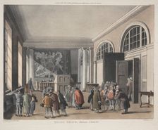 Excise Office, Broad Street, 1810. Creator: Thomas Rowlandson (British, 1756-1827); Augustus Charles Pugin (British, 1762-1832), and