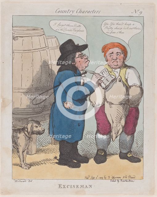 Exciseman, September 10, 1799., September 10, 1799. Creator: Thomas Rowlandson.