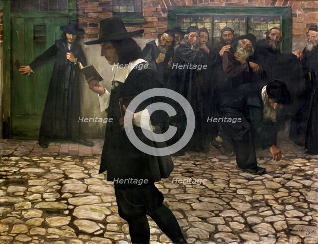 Excommunicated Spinoza, 1907. Creator: Hirszenberg, Samuel (1865-1908).