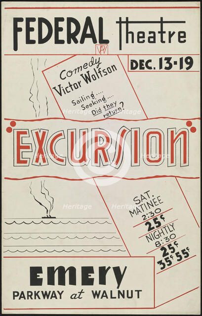 Excursion, Cincinnati, 1937. Creator: Unknown.