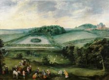Excursion in the Countryside of Infanta Isabel Clara Eugenia, 1600-1625. Creators: Jan Brueghel the Elder, Joos de Momper, the younger