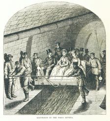 Excursion in the Paris Sewers, 1878. Creator: Unknown