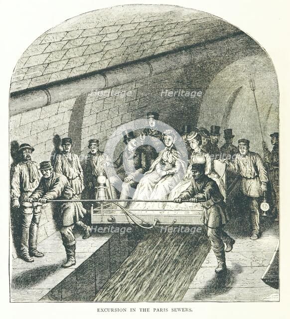 Excursion in the Paris Sewers, 1878. Creator: Unknown.
