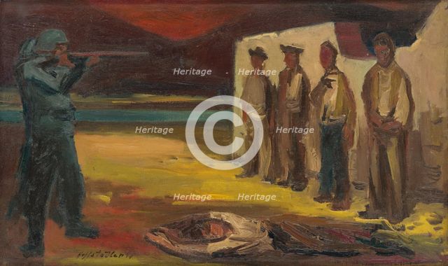 Execution, 1947. Creator: Bedrich Hoffstädter.