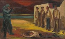 Execution, 1947. Creator: Bedrich Hoffstädter