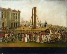 Execution of Marie-Antoinette, October 16, 1793, between 1793 and 1798. Creator: Unknown