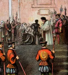 Execution Of Mary, Queen Of Scots, 1587 (c1850)