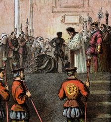 Execution Of Mary, Queen Of Scots, 1587 (c1850)