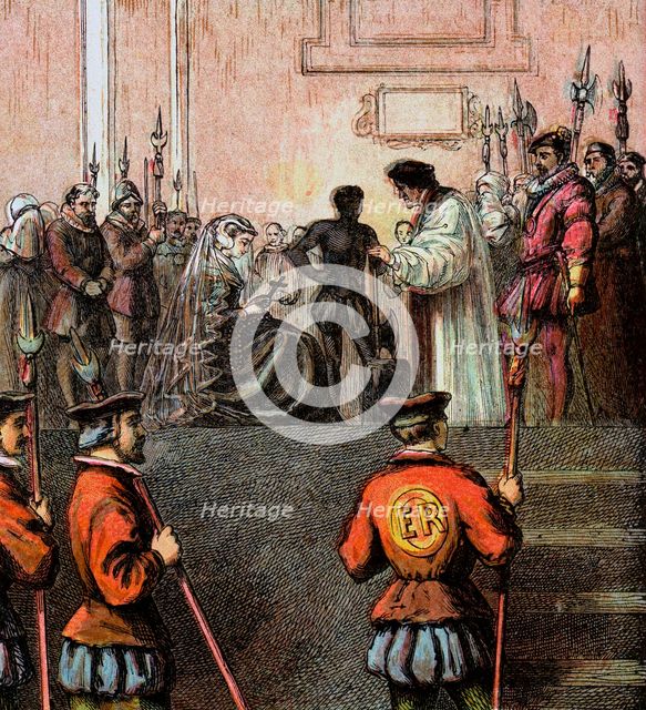 'Execution Of Mary, Queen Of Scots, 1587', (c1850). Artist: Unknown