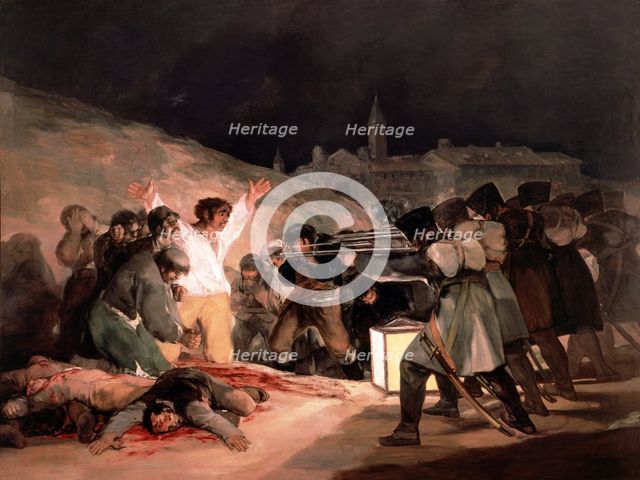 Execution of May 3, 1808, Francisco de Goya Painting.