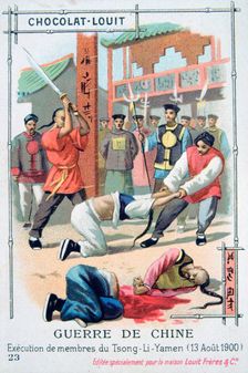 Execution of members of Tsong-Li-Yamen, China, Boxer Rebellion, 13 August 1900
