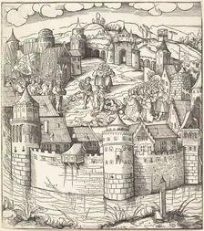 Execution of a Man at a Market-Place of a Town, 1514/1516. Creator: Leonhard Beck