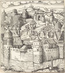Execution of a Man at a Market-Place of a Town, 1514/1516. Creator: Leonhard Beck