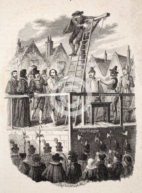 Execution of Guy Fawkes,  pub. 1841. Creator: George Cruikshank (1792-1878).