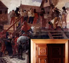 Execution of Jean Desmartes, 1383 (19th/early 20th century). Artist: Jean-Paul Laurens