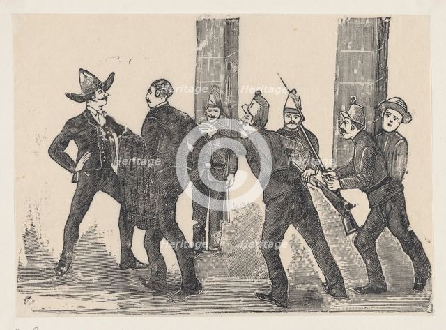 Execution of Jesus Bruno Martinez, 1892., 1892. Creator: José Guadalupe Posada.