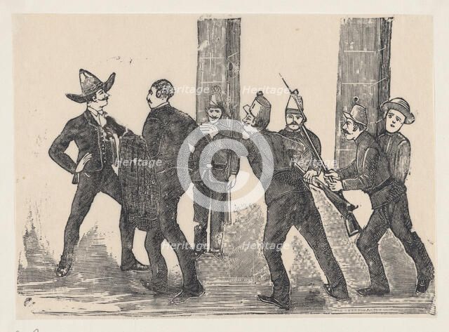 Execution of Jesus Bruno Martinez, 1892., 1892. Creator: José Guadalupe Posada.