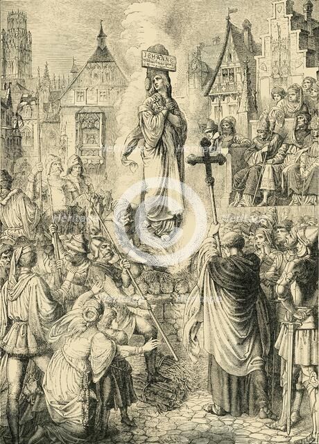 'Execution of Joan of Arc', (30 May 1431), 1890.   Creator: Unknown.