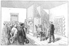 Execution of Kemmler, the first man to die in the electric chair, USA, 6 August 1890