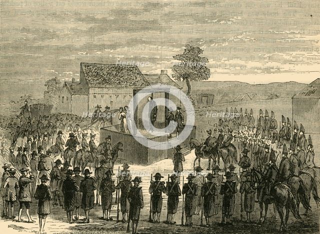 'Execution of Lord Ferrers at Tyburn', 1760, (c1876). Creator: Unknown.