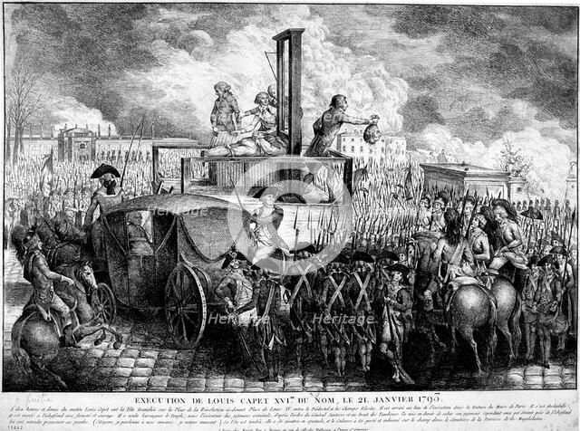 Execution of Louis XVI, 1793. Artist: Unknown