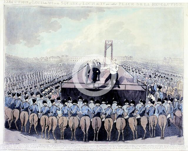 Execution of Louis XVI, 1793. Artist: Unknown