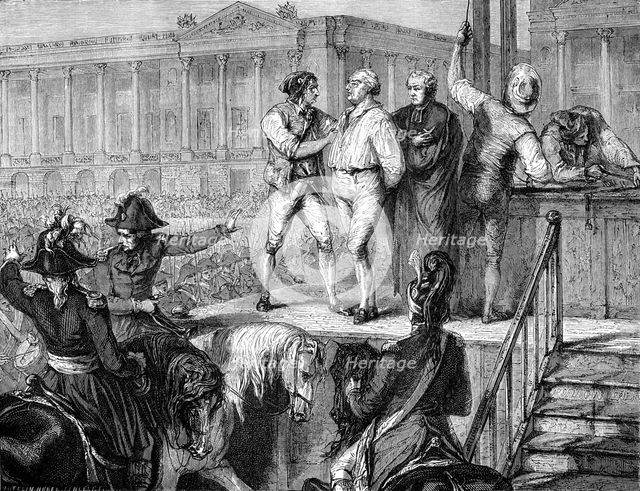 Execution of Louis XVI of France, Paris, 21st January 1793 (1882-1884). Artist: Unknown