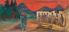 Execution of partisans, 1947. Creator: Bedrich Hoffstädter