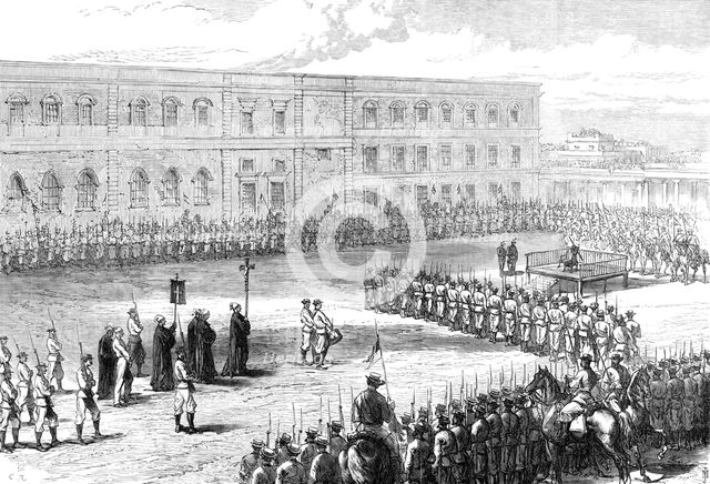 Execution of political prisoners in Cuba, 1869. Creator: Unknown.