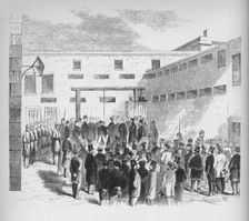 Execution of slave trader Nathaniel Gordon in the Tombs prison in New York 1862 (1938)